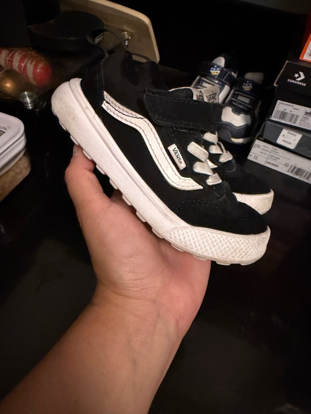 Toddler Vans Black & White UltraRange